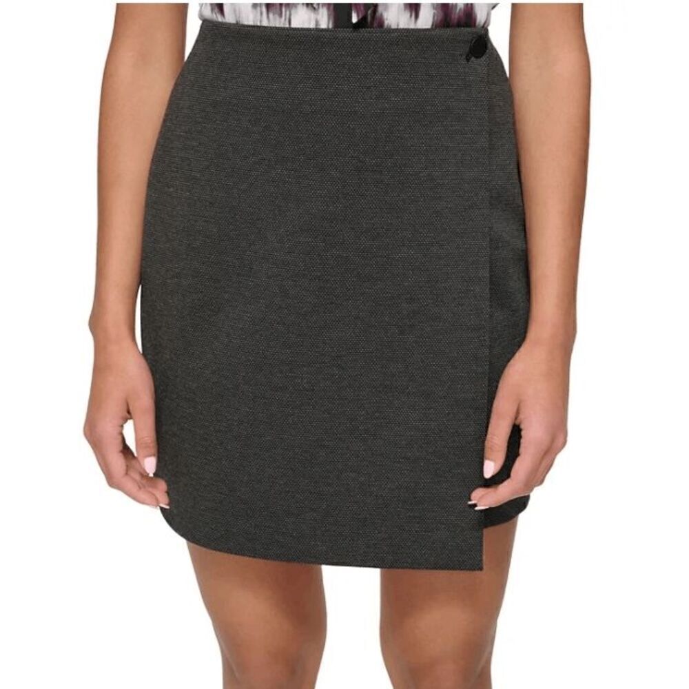 Calvin Klein Women's Petite Single-Button Mini Pencil Skirt 2P